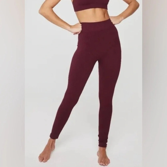 Knix Good To Go Dark Cherry Seamless Legging Sz S - Picture 1 of 7